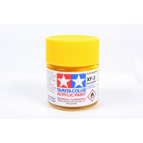 TAMIYA XF-3 FLAT YELLOW - ACRYLIC PAINT (FLAT) 23ML 81303