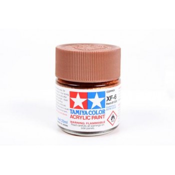 TAMIYA XF-6 COPPER - ACRYLIC PAINT (METALLIC) 23ML 81306
