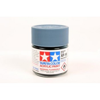 TAMIYA XF-18 MEDIUM BLUE- ACRYLIC PAINT (FLAT) 23ML 81318