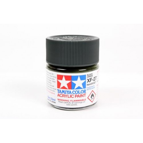 TAMIYA XF-27 BLACK GREEN - ACRYLIC PAINT (FLAT) 23ML 81327