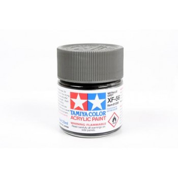 TAMIYA XF-56 METALLIC GREY ACRYLIC PAINT MINI (FLAT) 23ML 81356