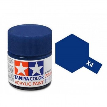 TAMIYA X-4 BLUE - ACRYLIC PAINT MINI (GLOSS) 10ML