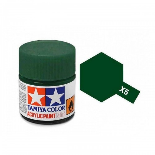 TAMIYA X-5 GREEN - ACRYLIC PAINT MINI (GLOSS) 10ML
