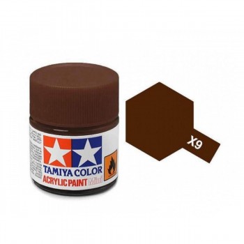 TAMIYA X-9 BROWN - ACRYLIC PAINT MINI (GLOSS) 10ML