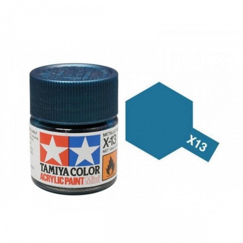TAMIYA X-13 METALLIC BLUE - ACRYLIC PAINT MINI (GLOSS) 10ML