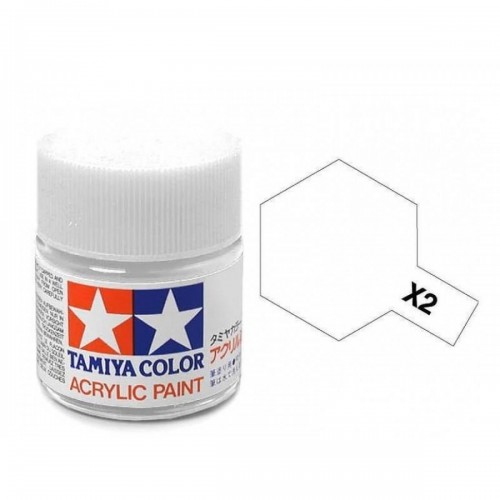 TAMIYA X-2 WHITE - ACRYLIC PAINT (GLOSS) 23ML 81002