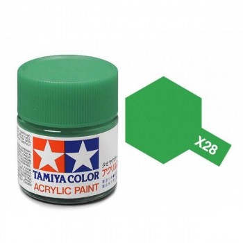TAMIYA X-28 PARK GREEN ACRYLIC PAINT GLOSS (23ML) 81028