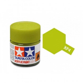 TAMIYA XF-4 YELLOW GREEN ACRYLIC PAINT FLAT (10ML) 81032