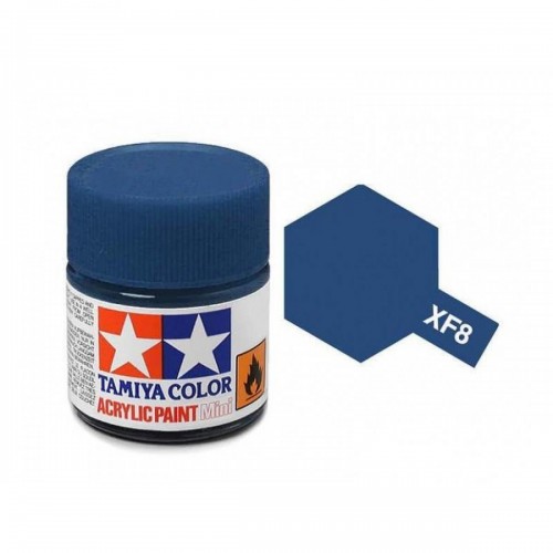 TAMIYA XF-8 BLUE ACRYLIC PAINT MINI (FLAT) 10ML 81308