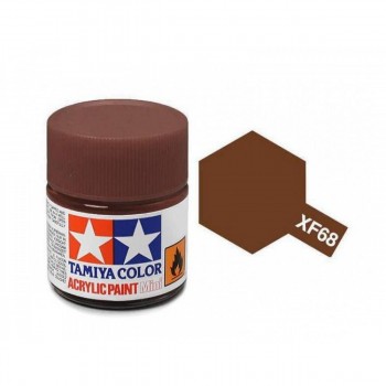 TAMIYA XF-68 NATO BROWN ACRYLIC PAINT MINI (FLAT) 10ML 81368