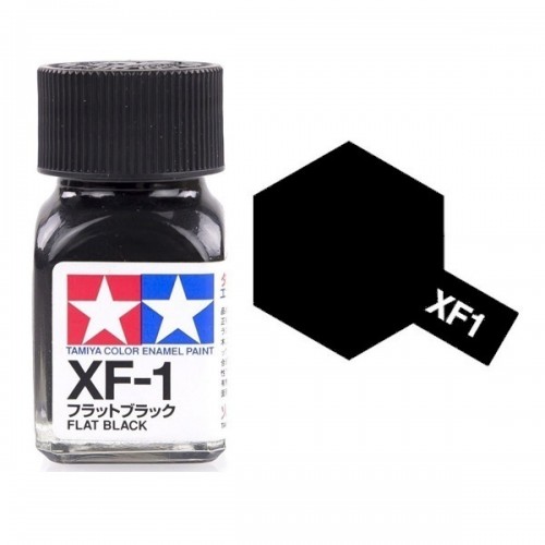 Tamiya XF-1 Flat Black Enamel 10ml  80301