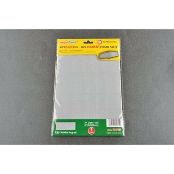 Trumpeter/Master Tools 09972-HIPS Zimmerit Plastic Sheet, Molded in Gray