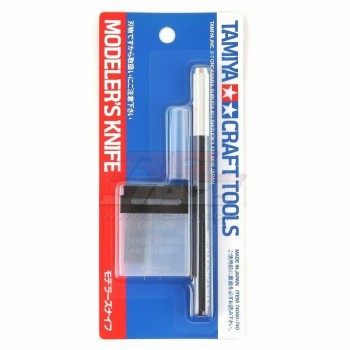 Tamiya Modeler's Knife w/25pcs Blades Kit Craft Model Tools Cutter 74040
