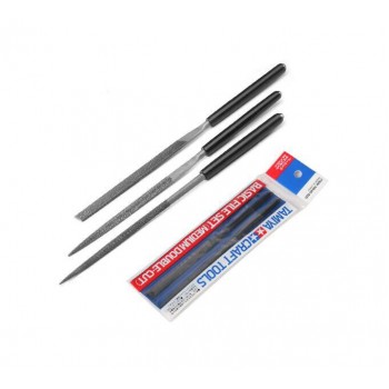 Tamiya Medium double cut, basic file set 74046