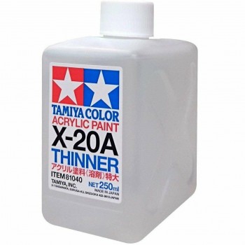 Tamiya X-20A Acrylic Tamiya Paint Thinner 250ml 81040 