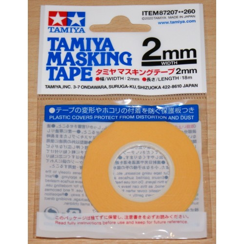 Tamiya Masking Tape 2mm Width, 18m Length, for RC Body Shells 87207