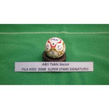 Subbuteo Andrew Table Soccer Fila 2008 Kods ball with Superstar signatures