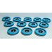 Subbuteo Andrew Table Soccer Light Blue Black Light Blue AEOLUS II Evo Professional bases 