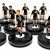 Subbuteo Andrew Table Soccer Athletic Bilbao 2007-08 with Lion away kit on classic Hasbro bases