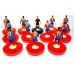 Subbuteo Andrew Table Soccer Barcelona 2008-09 on Classic Hasbro Bases