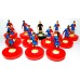 Subbuteo Andrew Table Soccer Barcelona 2008-09 on Classic Hasbro Bases