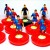 Subbuteo Andrew Table Soccer Barcelona 2008-09 on Classic Hasbro Bases