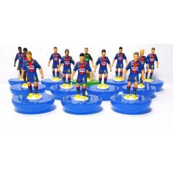 Subbuteo Andrew Table Soccer Barcelona 2014-15 Champions League Winners on Classic Hasbro bases
