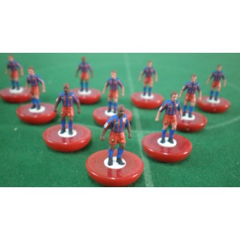 Subbuteo Andrew Table Soccer Barcelona 2005-2006 on Classic Hasbro bases