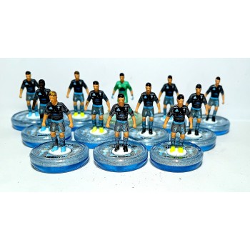 Subbuteo Andrew Table Soccer Celta 3rd kit 2016-17 on brand new clear Aeolus II Professional bases  