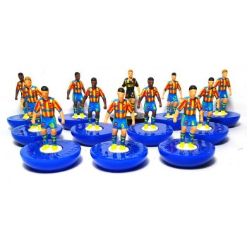 Subbuteo Andrew Table Soccer Valencia away 2018-19 on Classic Hasbro bases