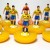 Subbuteo Andrew Table Soccer Villarreal 2004-05 on classic Hasbro bases