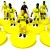 Subbuteo Andrew Table Soccer Villarreal 2021-22 on Classic Hasbro bases